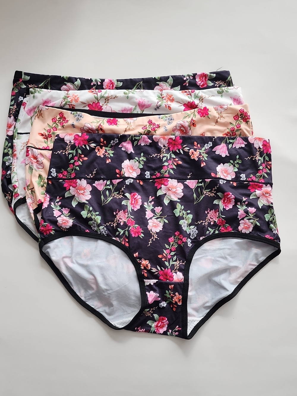 Four Floral High-Waist Women's Panties